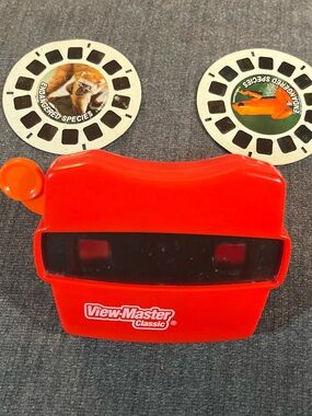 Vintage Classic View Master 3D viewer red plastic